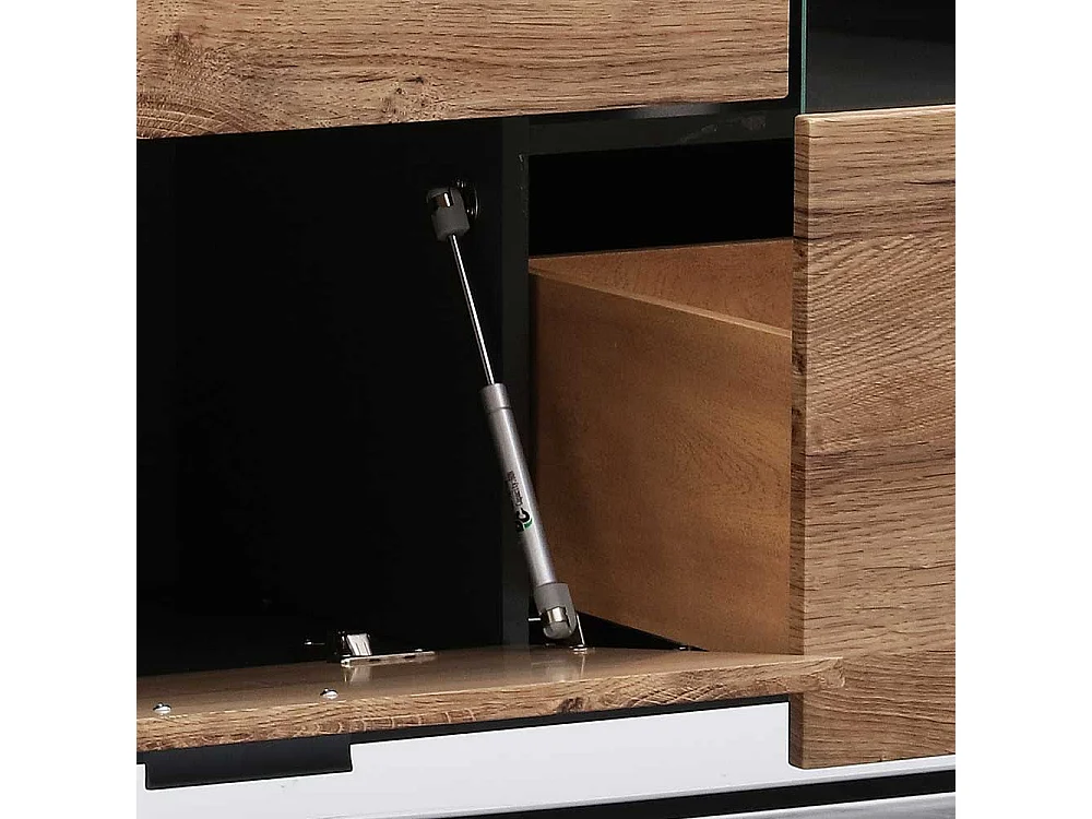 Design Sideboard in Eiche dunkel Optik 175 cm breit