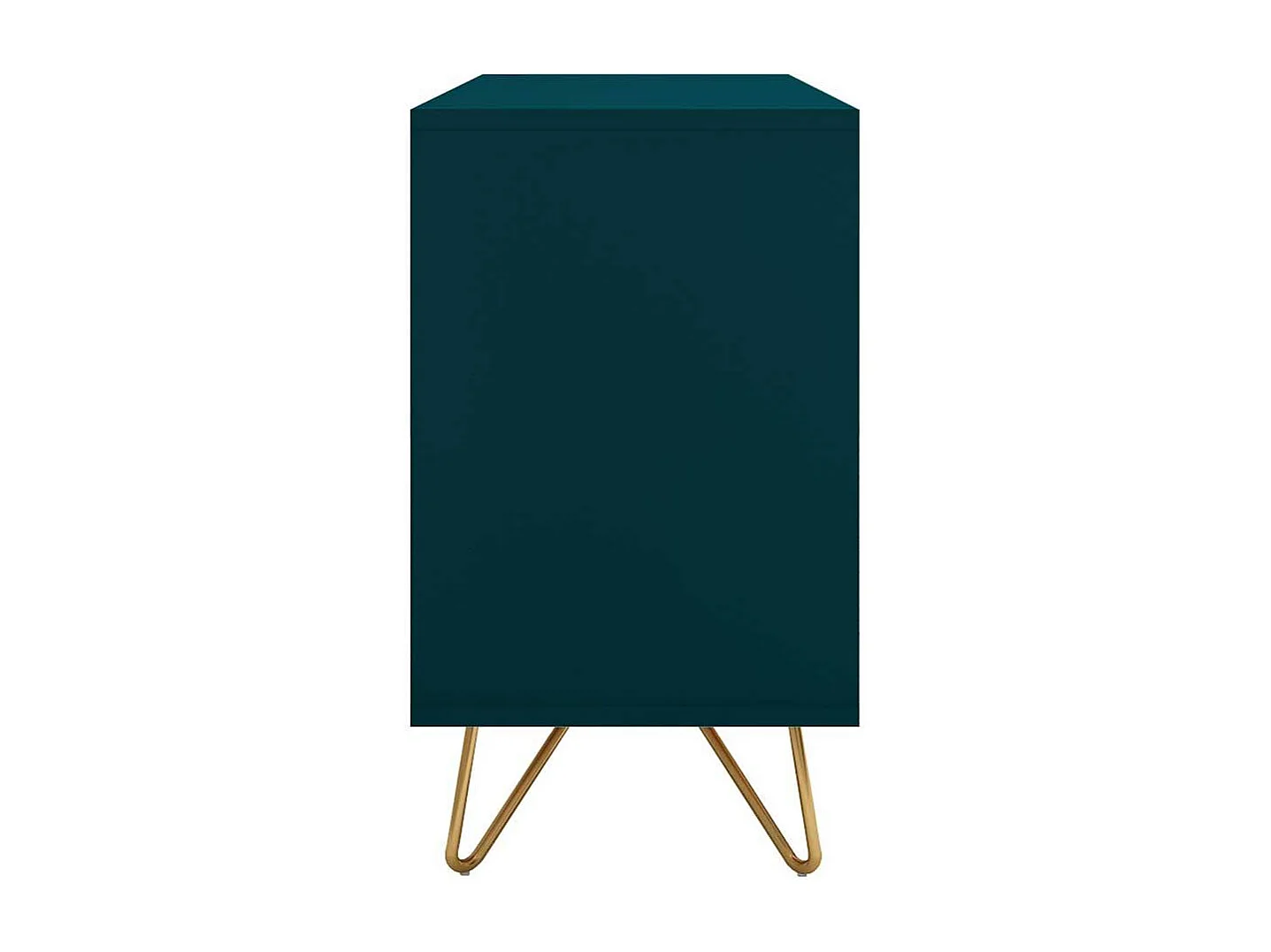 Esszimmersideboard in Dunkelblau und Gold Skandi Design