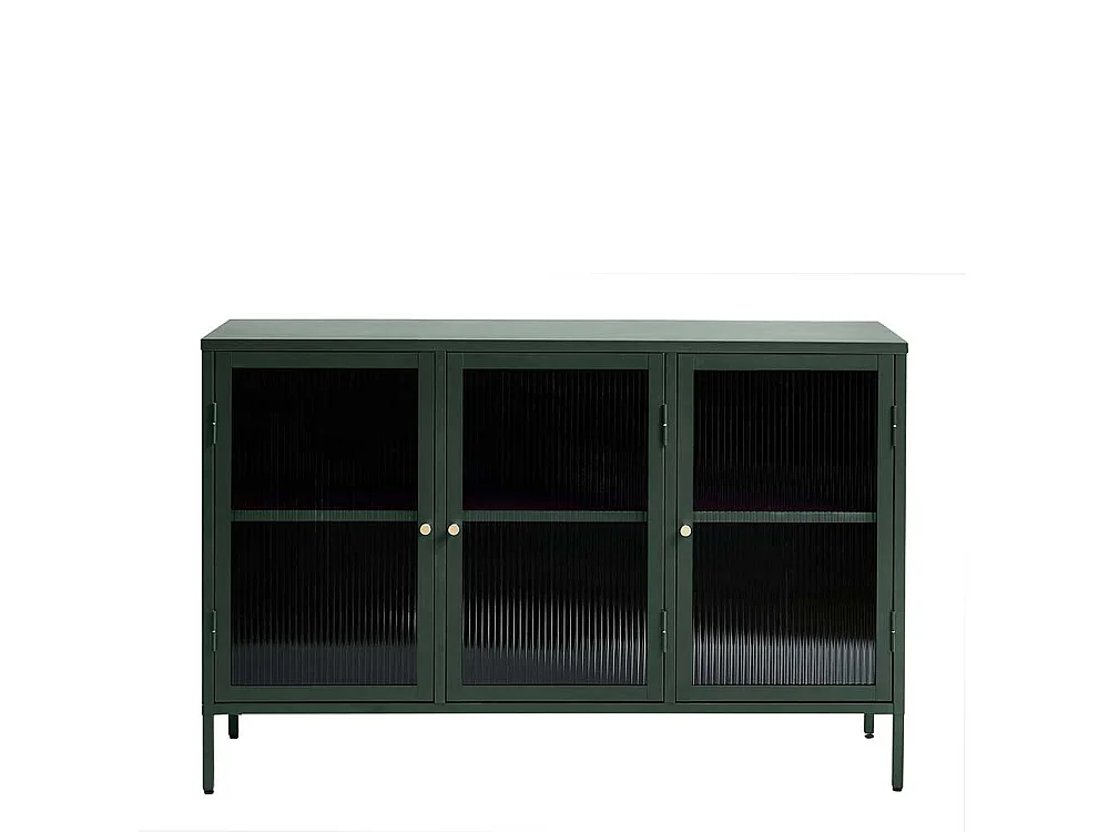 Glastüren Sideboard in Dunkelgrün modernem Design