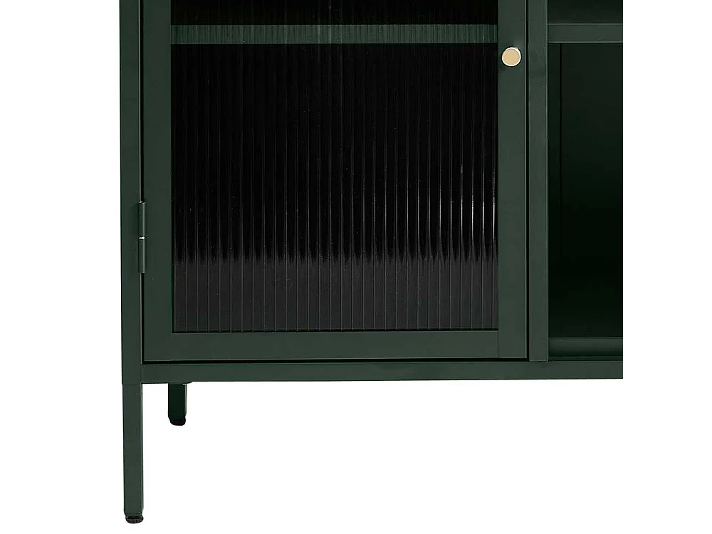 Glastüren Sideboard in Dunkelgrün modernem Design