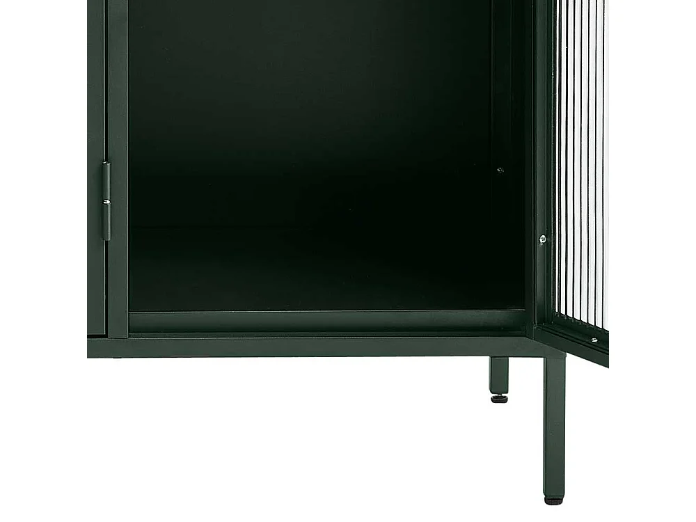 Glastüren Sideboard in Dunkelgrün modernem Design