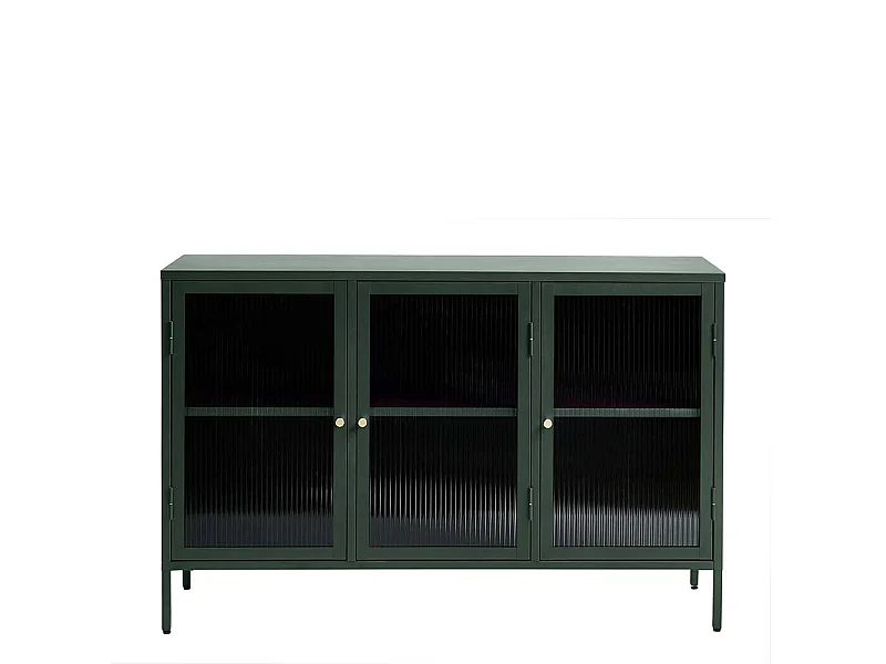 Glastüren Sideboard in Dunkelgrün modernem Design