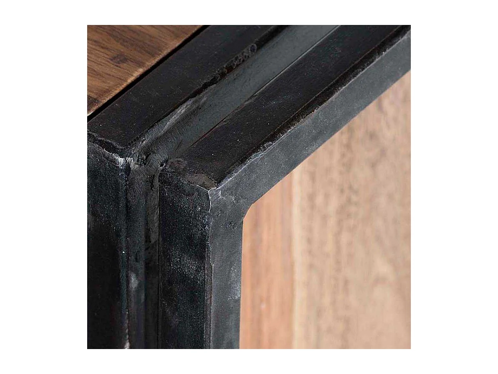 Massivholz Sideboard aus Sheeshamholz Altmetall