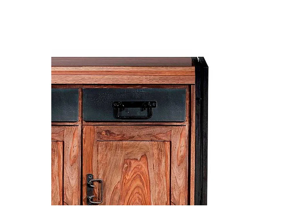 Massivholz Sideboard aus Sheeshamholz Altmetall