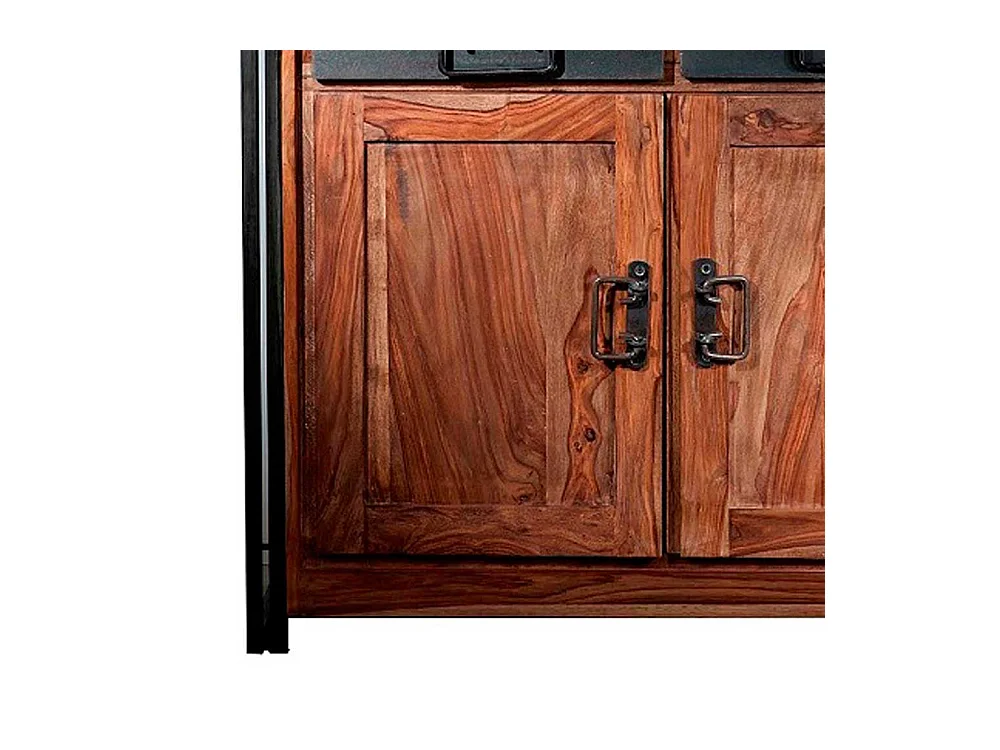 Massivholz Sideboard aus Sheeshamholz Altmetall