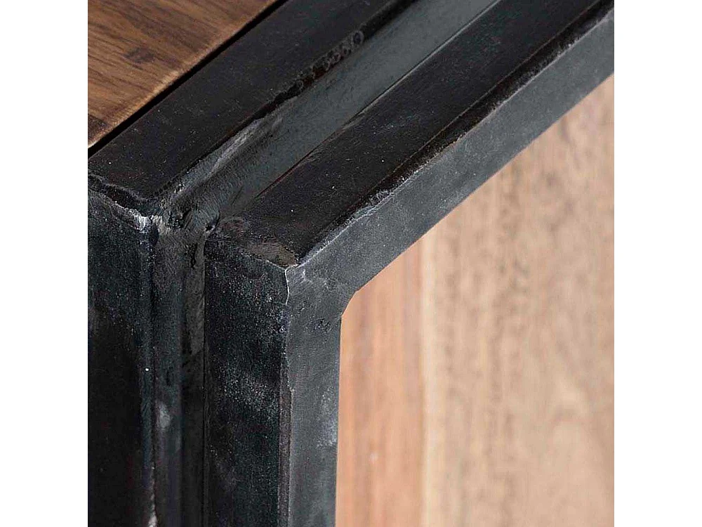 Massivholz Sideboard aus Sheeshamholz Altmetall