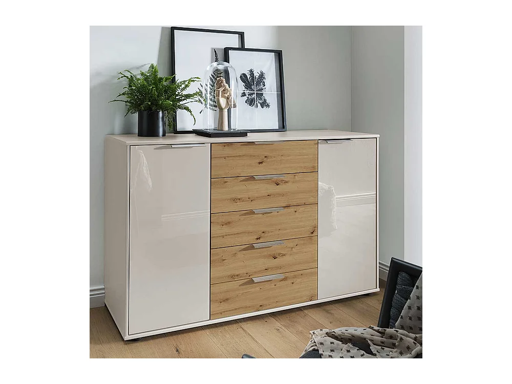 Esszimmersideboard mit fünf Schubladen Made in Germany