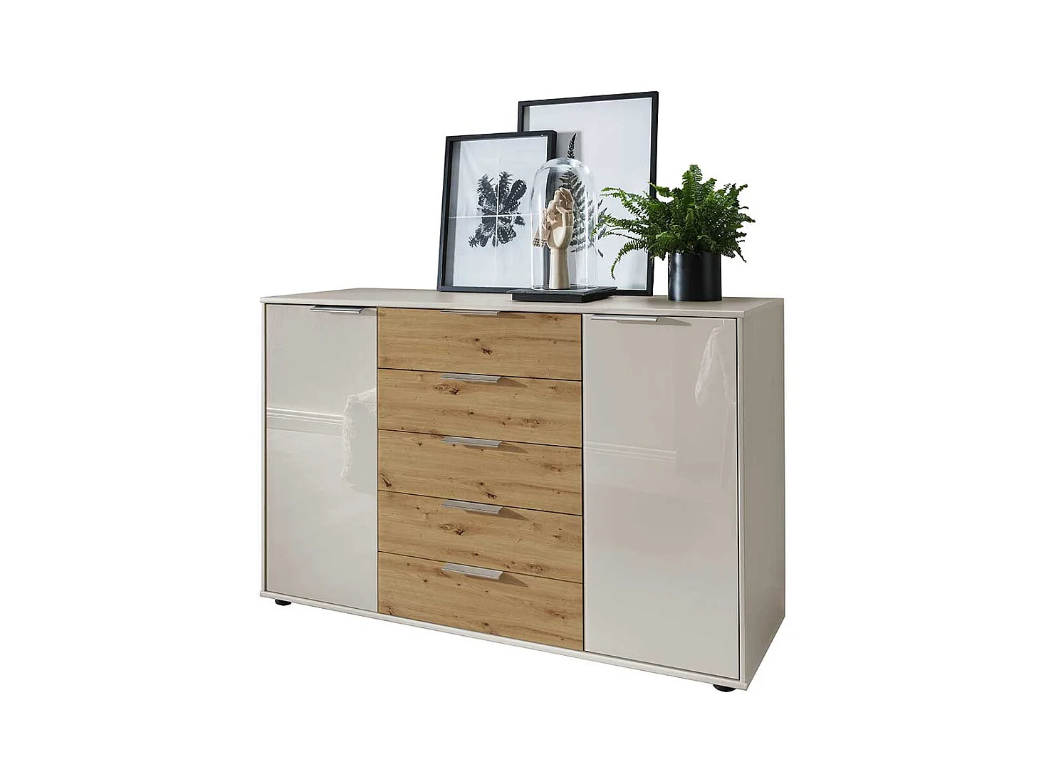 Esszimmersideboard mit fünf Schubladen Made in Germany