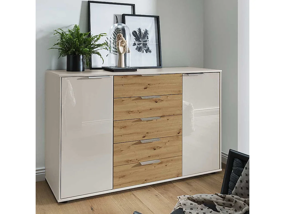 Esszimmersideboard mit fünf Schubladen Made in Germany