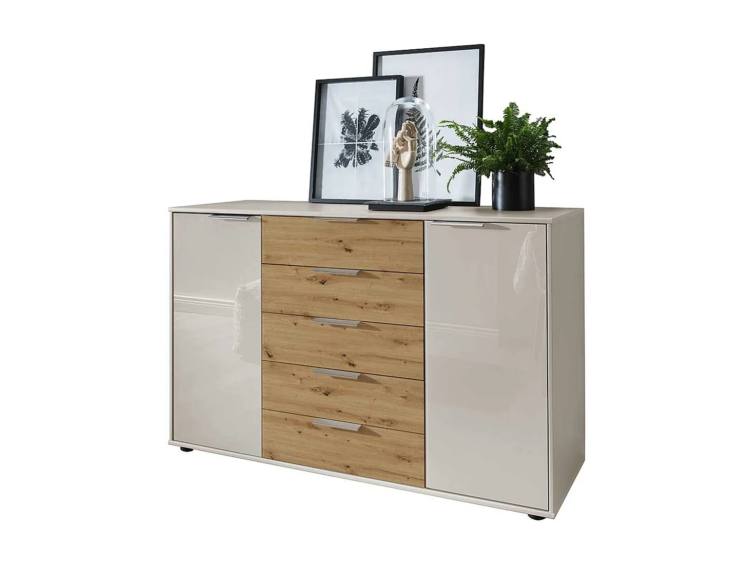 Esszimmersideboard mit fünf Schubladen Made in Germany