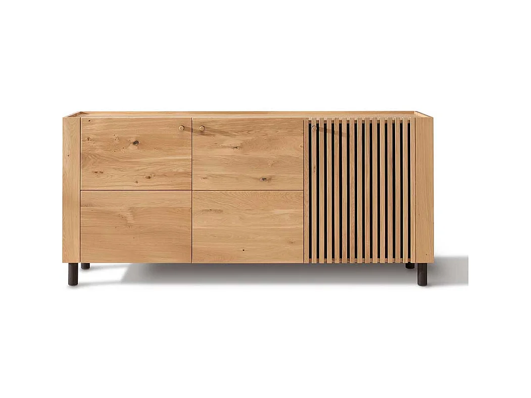 Esszimmersideboard aus Wildeiche Massivholz Skandi Design