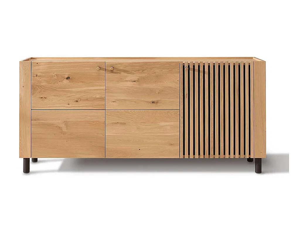 Esszimmersideboard aus Wildeiche Massivholz Skandi Design