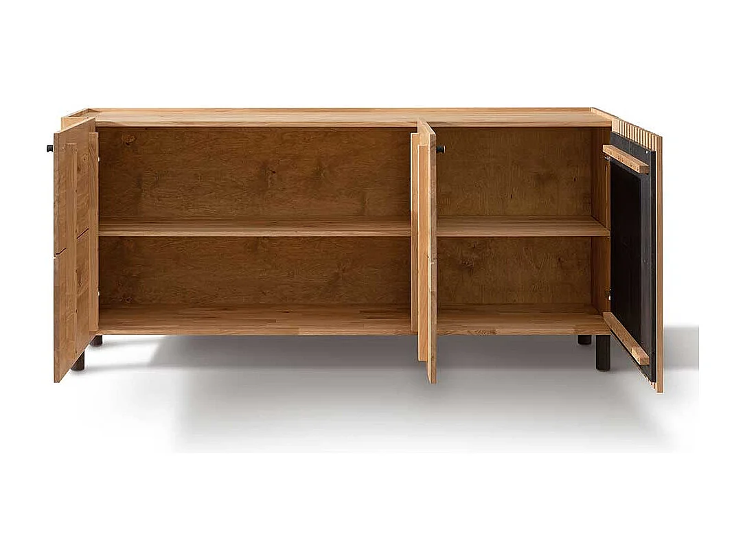 Esszimmersideboard aus Wildeiche Massivholz Skandi Design