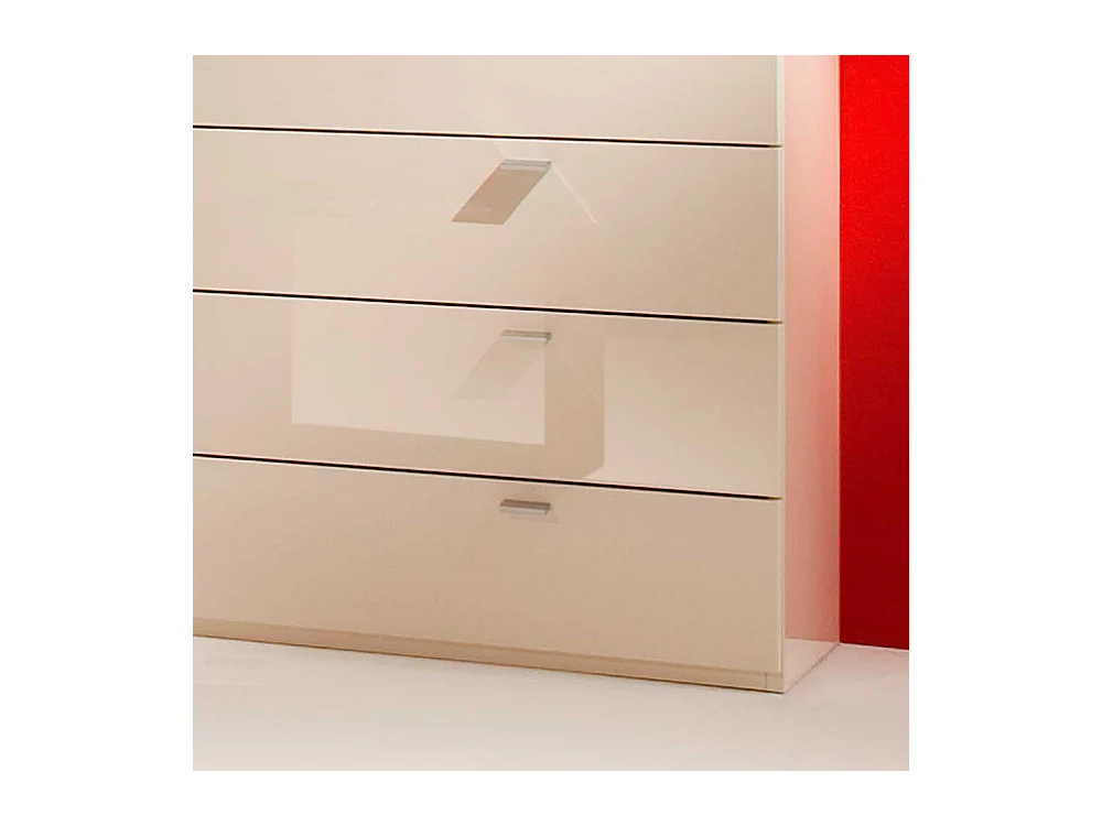 Schubladen Sideboard in Weiß Hochglanz 150 cm breit