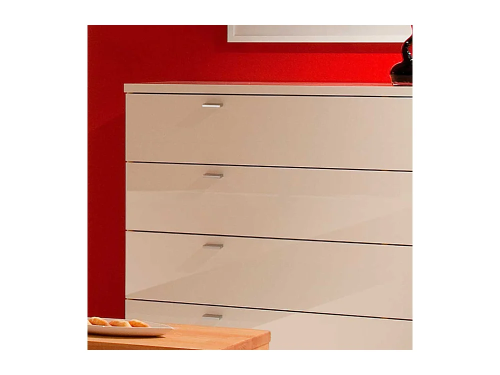 Schubladen Sideboard in Weiß Hochglanz 150 cm breit