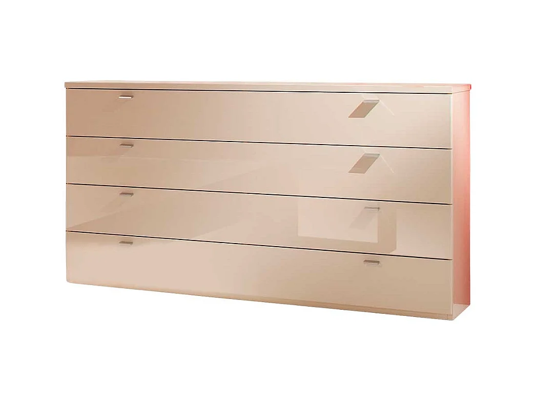 Schubladen Sideboard in Weiß Hochglanz 150 cm breit