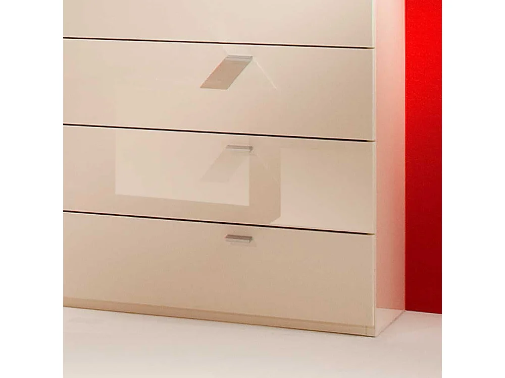 Schubladen Sideboard in Weiß Hochglanz 150 cm breit