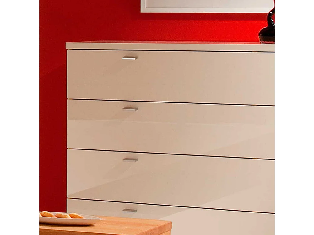 Schubladen Sideboard in Weiß Hochglanz 150 cm breit