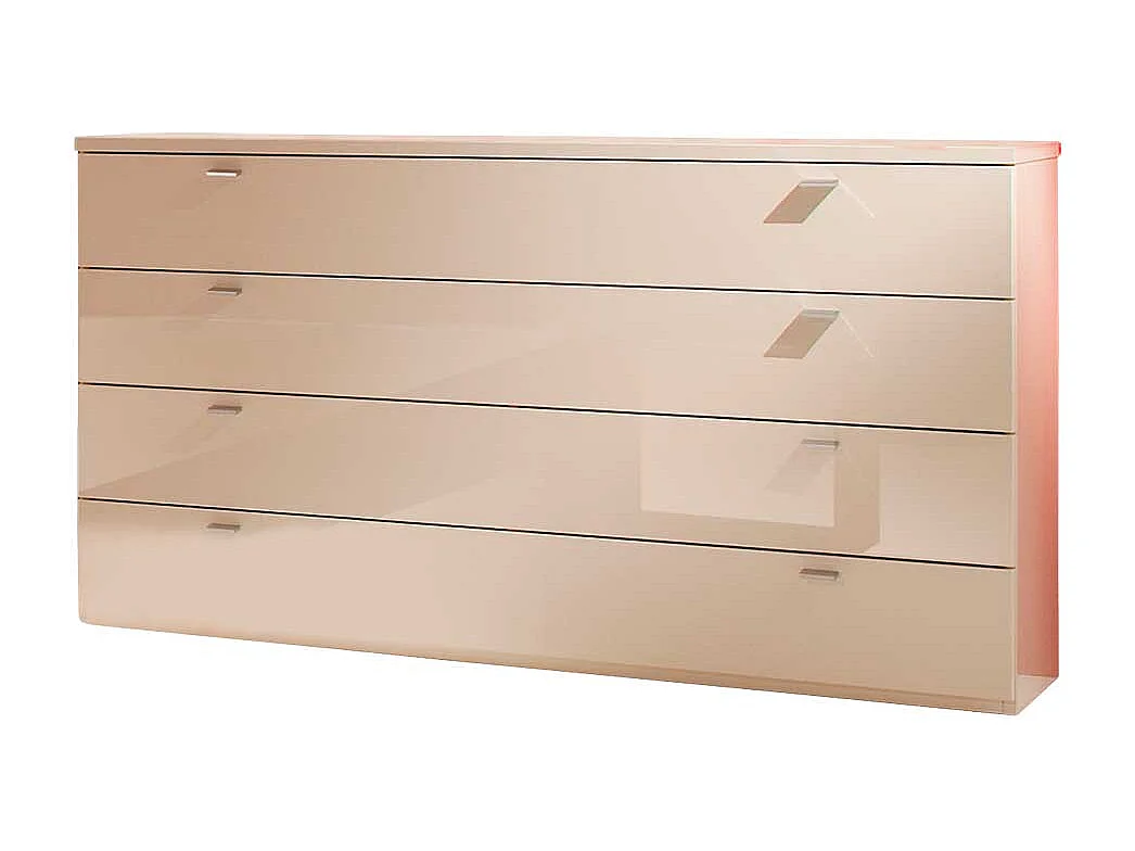 Schubladen Sideboard in Weiß Hochglanz 150 cm breit