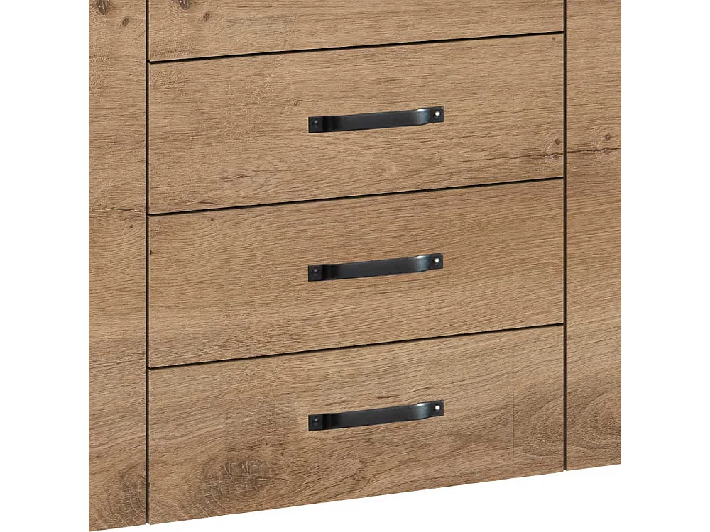 Industriestil Sideboard mit fünf Schubladen Bügelgestell