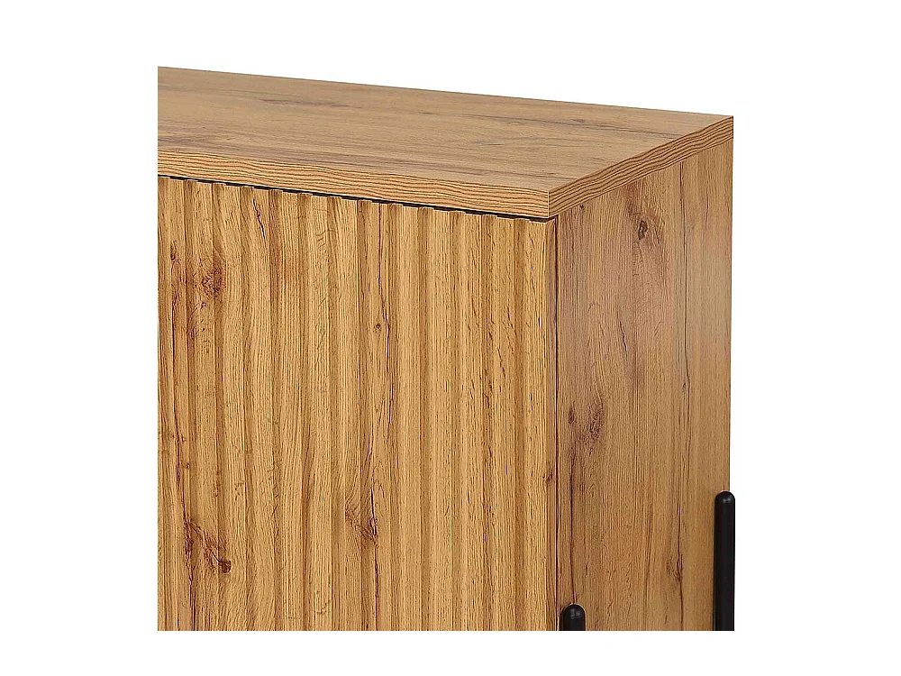 Sideboard Wohnzimmerkommode mit Drehtüren in Eichefarben