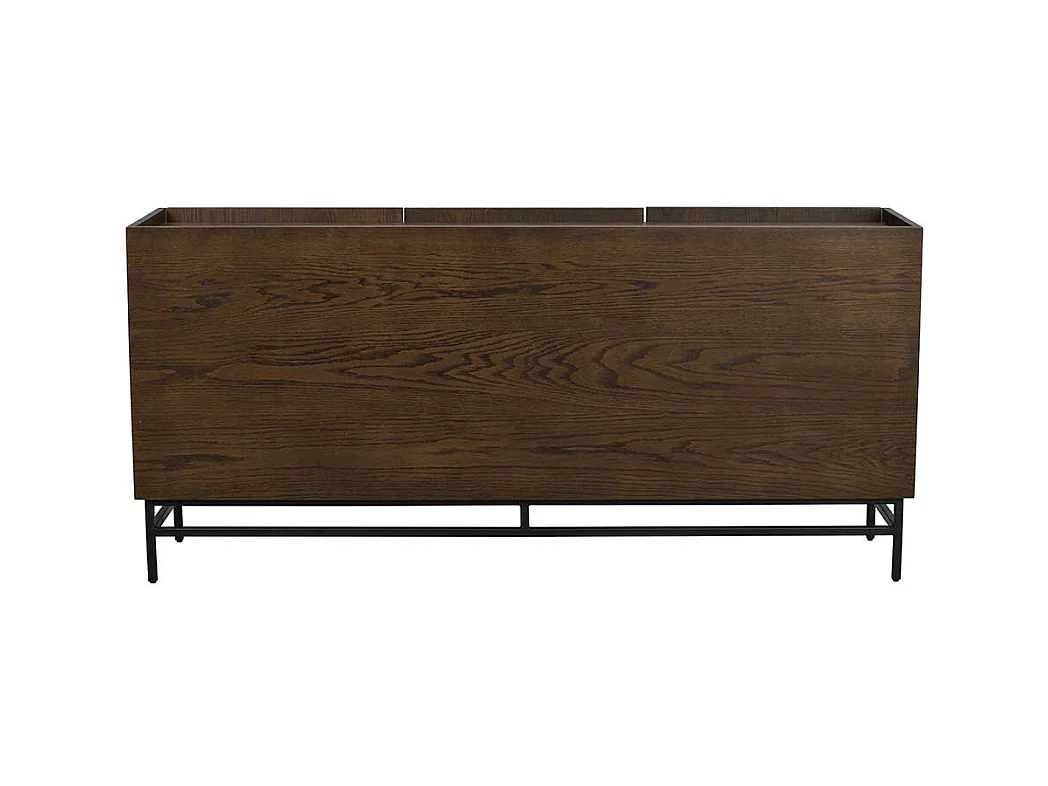 Braunes Sideboard in modernem Design Vierfußgestell aus Metall