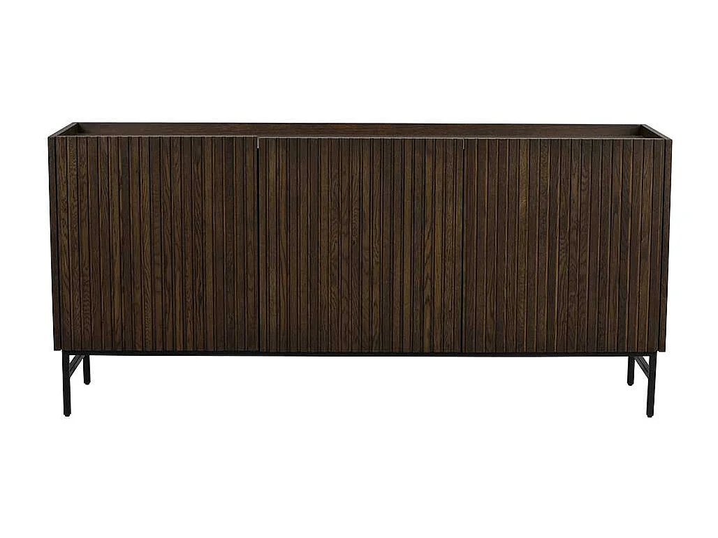 Braunes Sideboard in modernem Design Vierfußgestell aus Metall