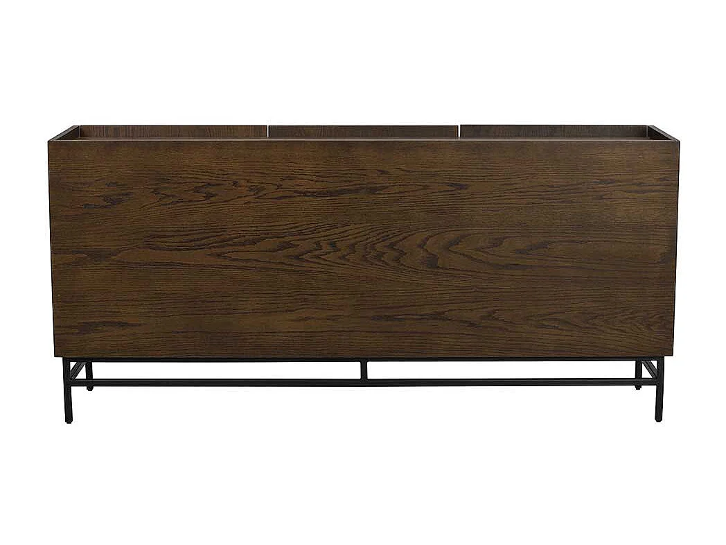 Braunes Sideboard in modernem Design Vierfußgestell aus Metall