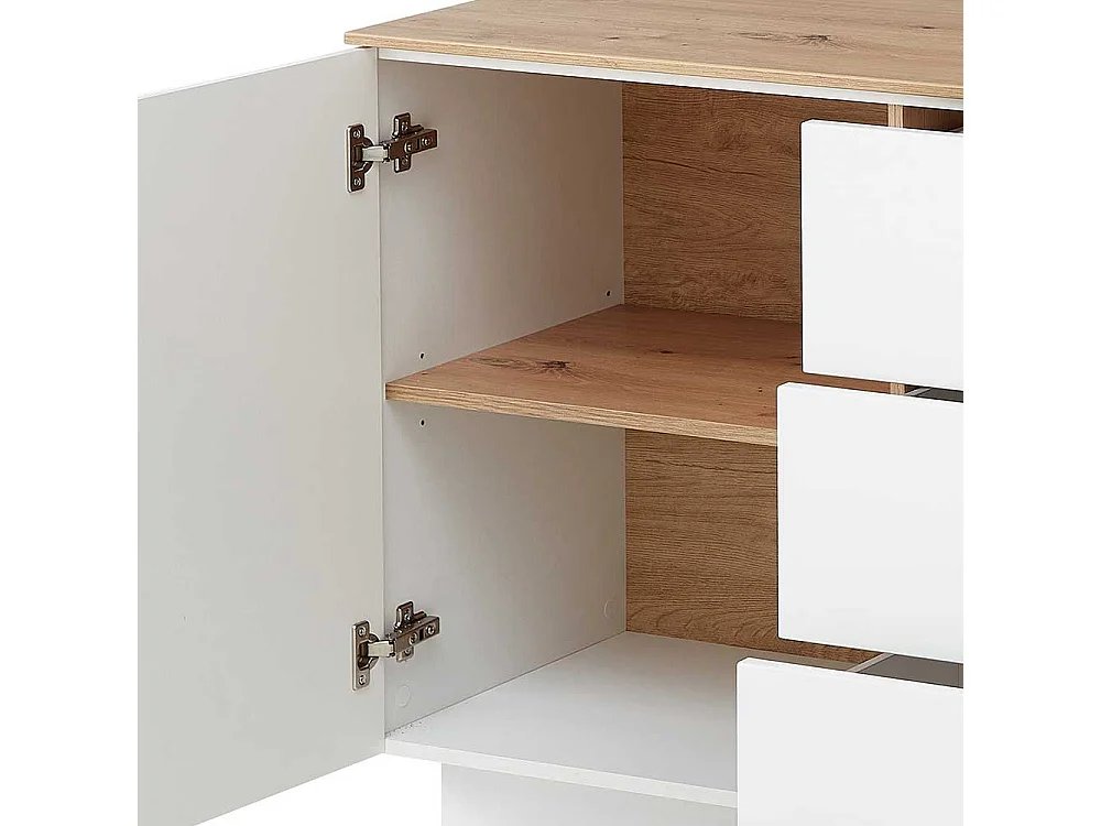 Weißes XL Sideboard 240 cm breit - 77 cm hoch modernem Design