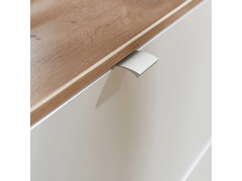 Weißes XL Sideboard 240 cm breit - 77 cm hoch modernem Design