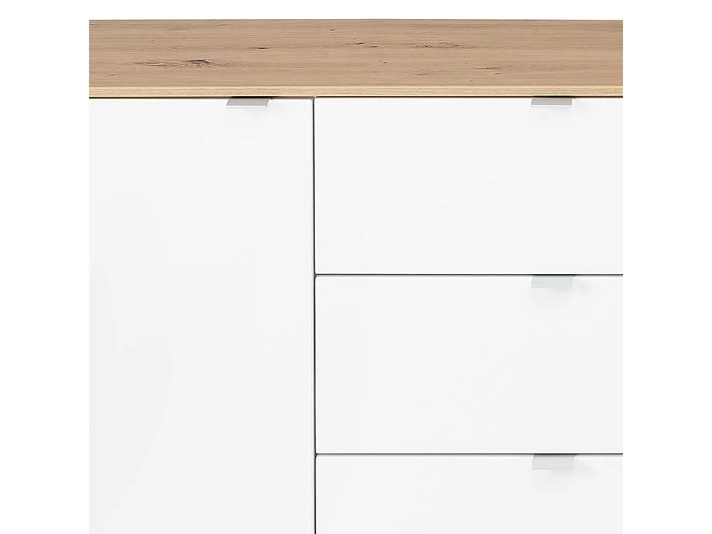 Weißes XL Sideboard 240 cm breit - 77 cm hoch modernem Design