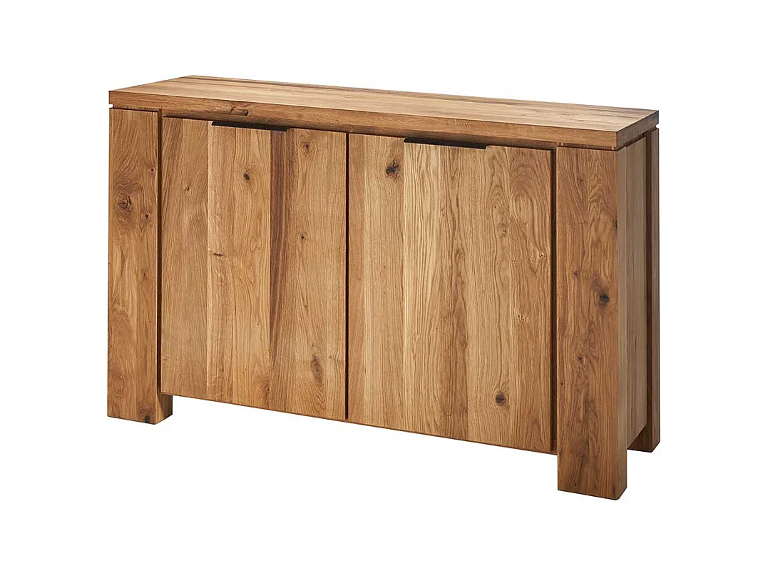 Massiv Sideboard aus Wildeiche Holz 2 Türen