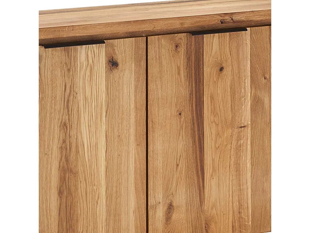 Massiv Sideboard aus Wildeiche Holz 2 Türen