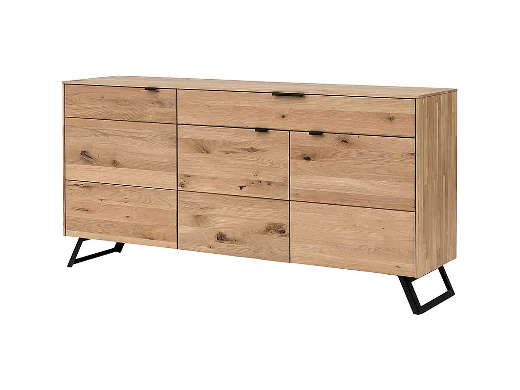 Wohnzimmer Sideboard aus Wildeiche Massivholz 3-türig
