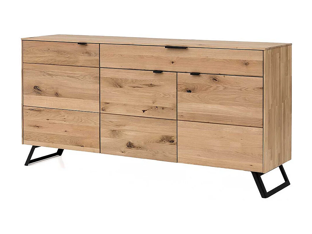 Wohnzimmer Sideboard aus Wildeiche Massivholz 3-türig