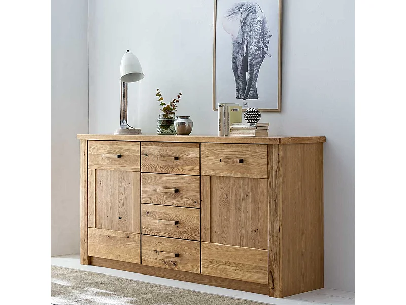 Esszimmersideboard teilmassiv in Asteichefarben Landhausstil