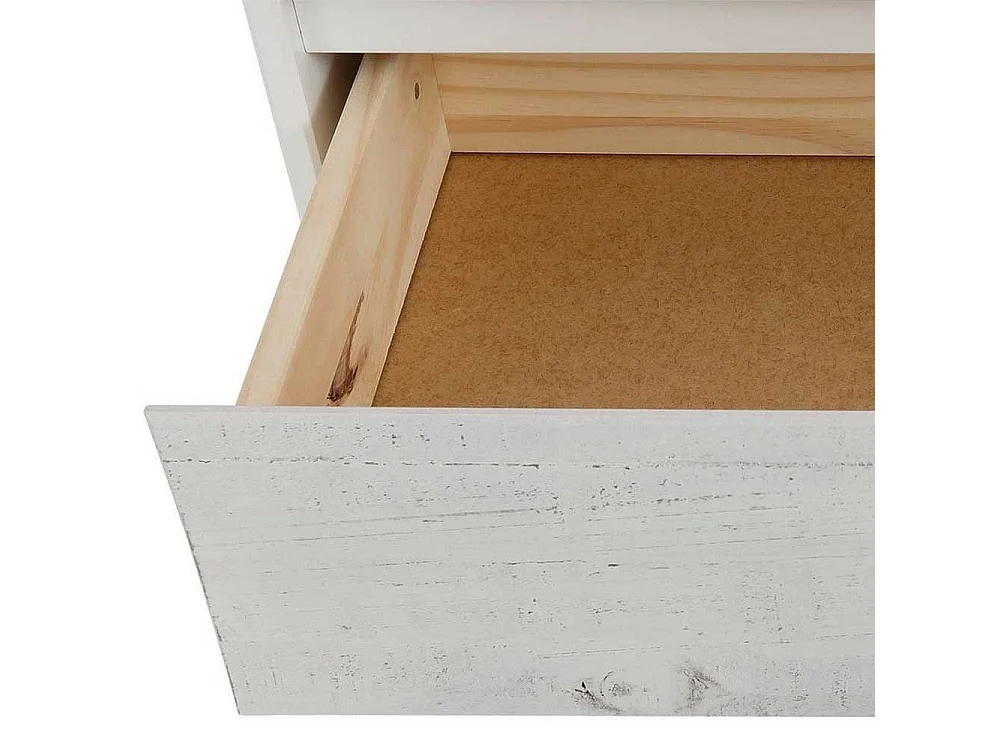 Design Anrichte in Weiß lasiert Kiefer Massivholz