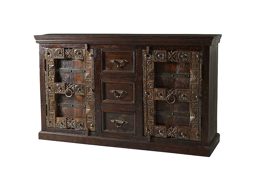 Teak Sideboard im Kolonialstil massiv