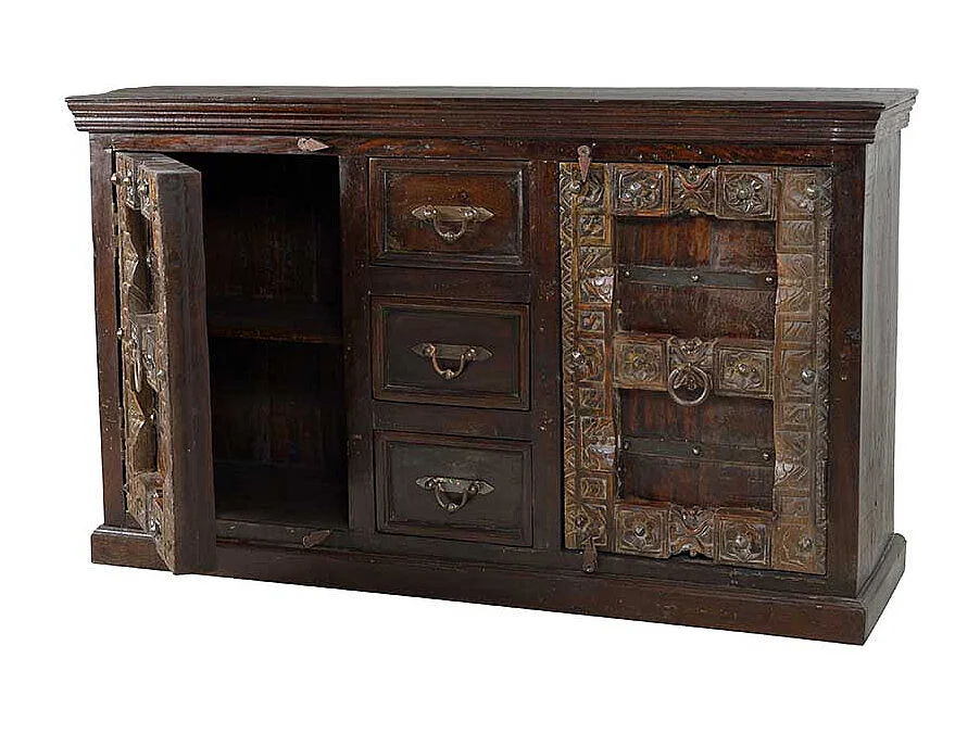 Teak Sideboard im Kolonialstil massiv