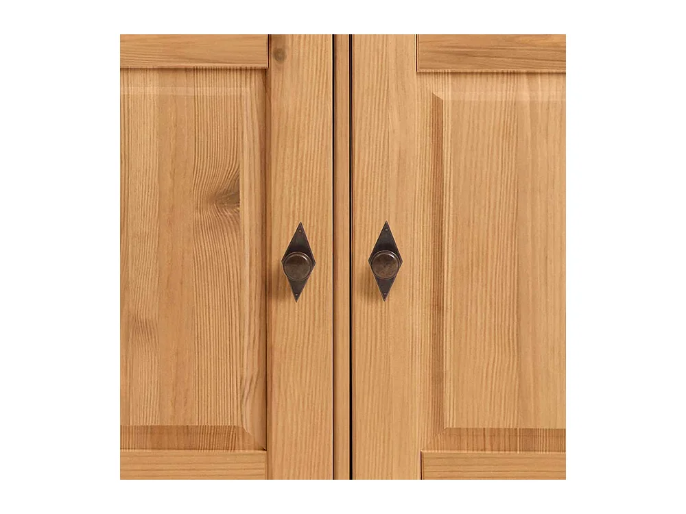 Landhaus Anrichte aus Kiefer teilmassiv Laugenfarben