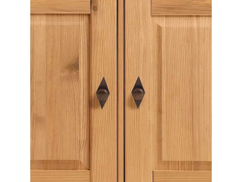 Landhaus Anrichte aus Kiefer teilmassiv Laugenfarben