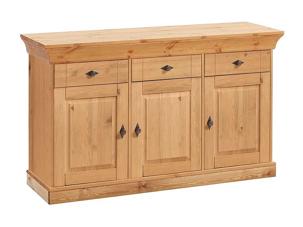 Landhaus Anrichte aus Kiefer teilmassiv Laugenfarben