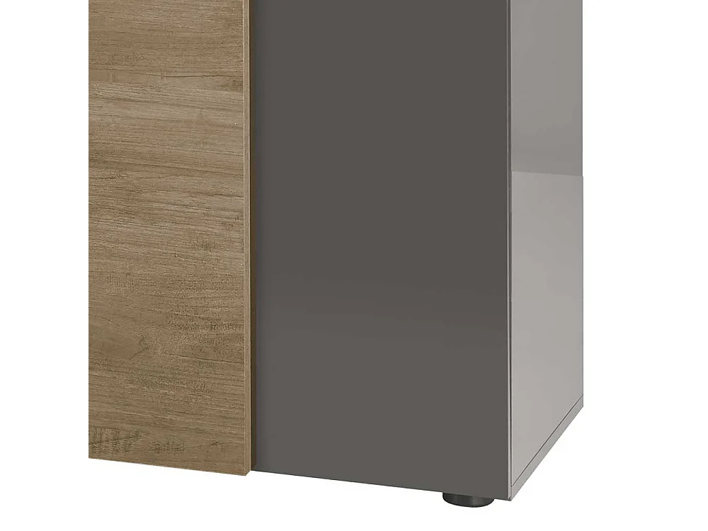 Wohnzimmerkommode 181 cm breit drei Schubladen zwei Türen