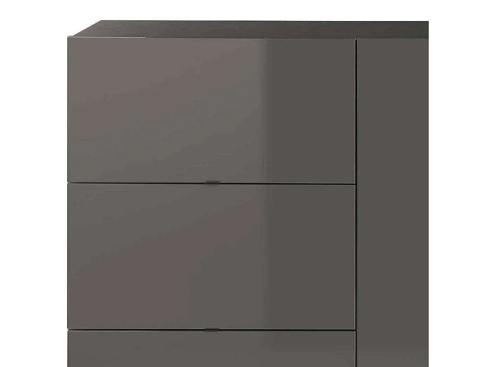 Wohnzimmerkommode 181 cm breit drei Schubladen zwei Türen