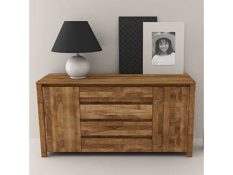 Massivholz Sideboard aus Wildeiche geölt 150 cm