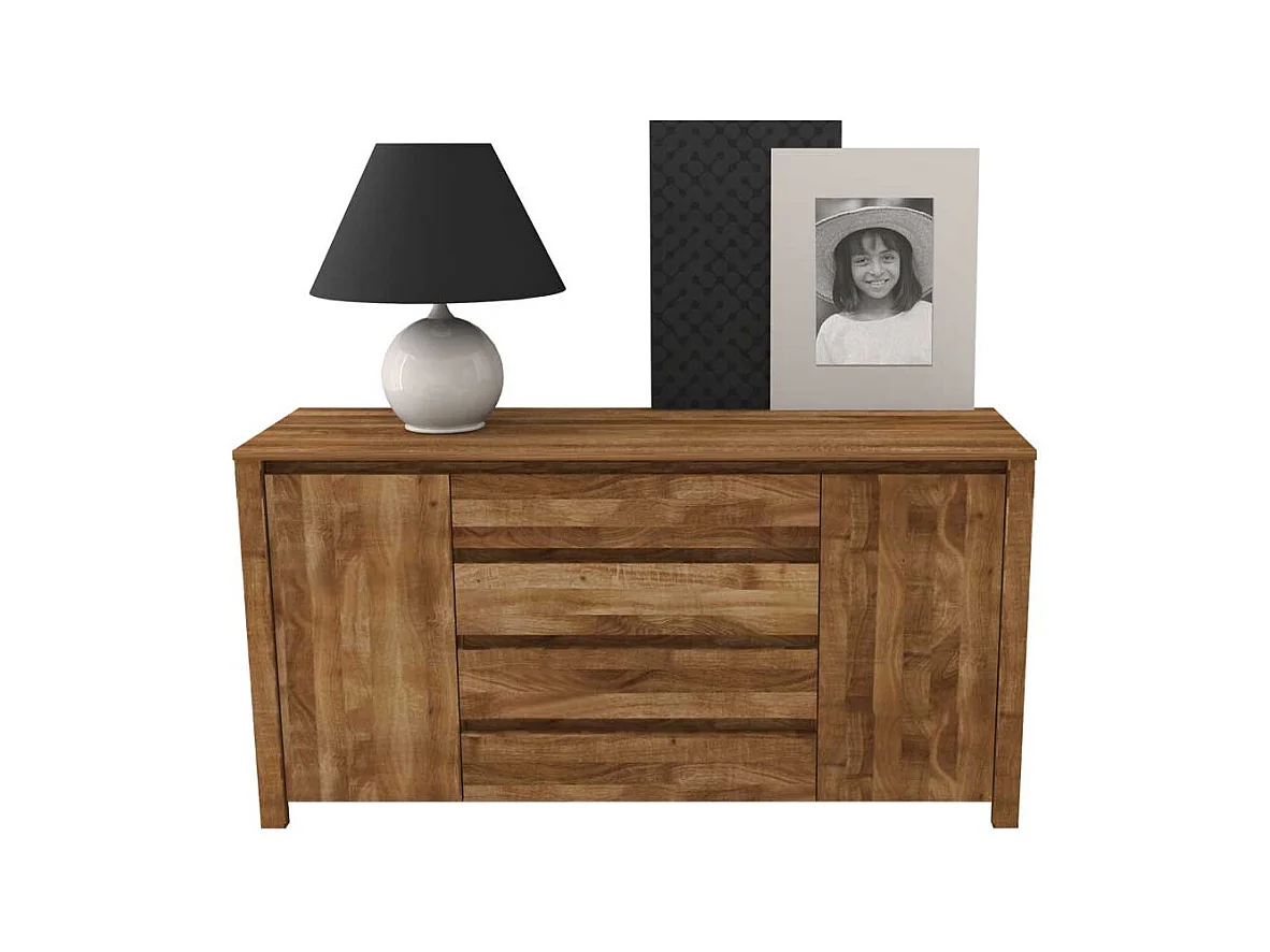 Massivholz Sideboard aus Wildeiche geölt 150 cm