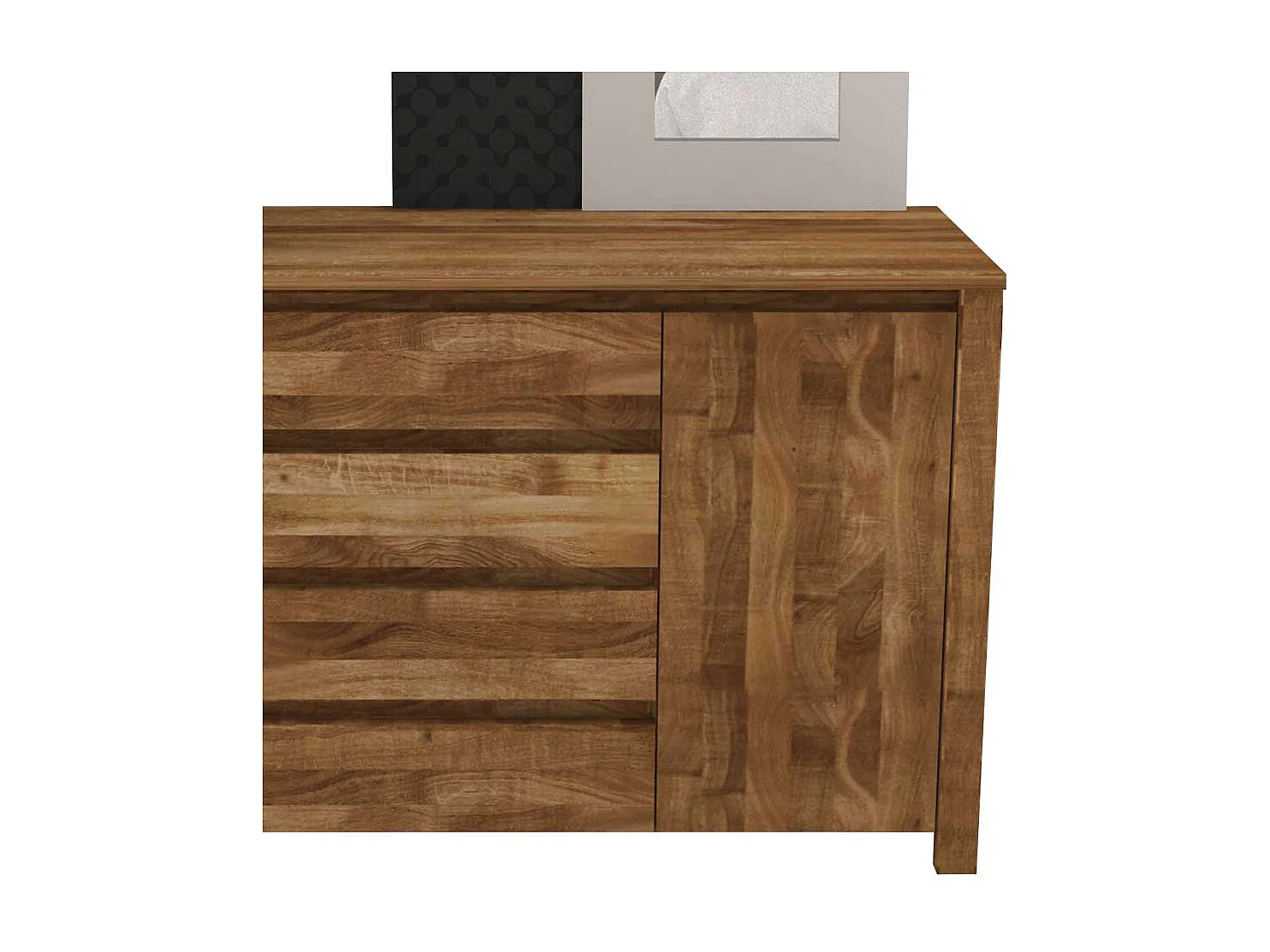 Massivholz Sideboard aus Wildeiche geölt 150 cm