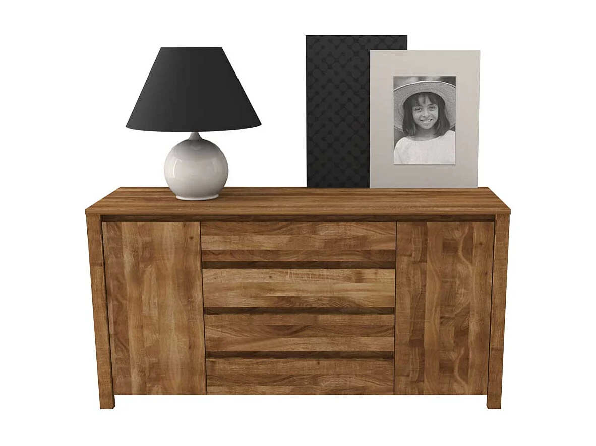 Massivholz Sideboard aus Wildeiche geölt 150 cm