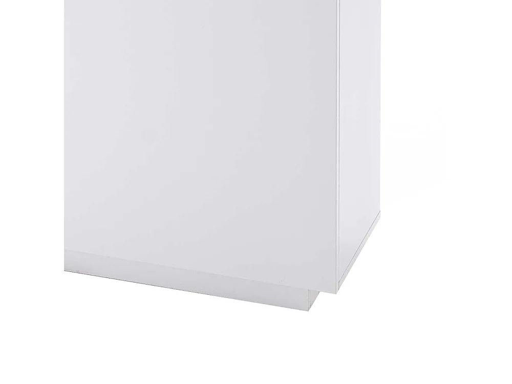 Türenkommode in Weiß Beton Grau LED Beleuchtung