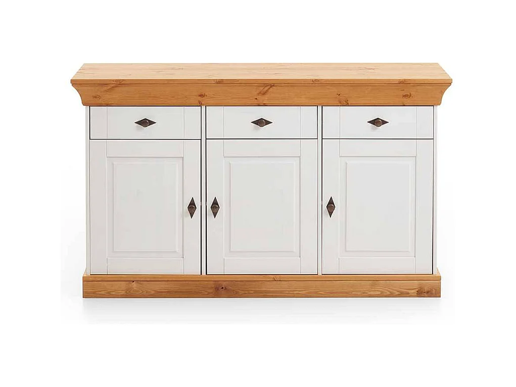 Anrichte in Weiß Holz Landhaus